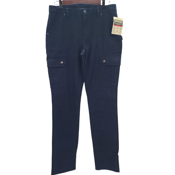 Duluth Women’s DuluthFlex Fire Hose Slim Leg Cargo Pant Navy work wear Utility - Picture 1 of 16